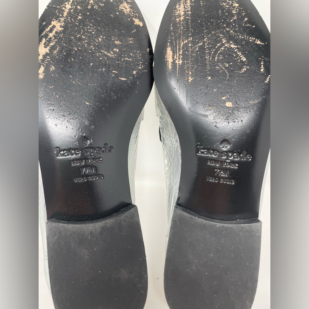 Kate Spade New York METALLIC SILVER Women's Genevieve Loafers, US 7.5 - Picture 12 of 14